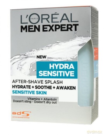 Loreal dla mężczyzny Expert Hydra Sensitive After-Shave Splash 100 ml