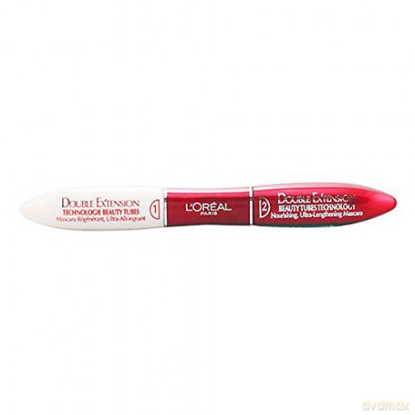 Loreal DOUBLE EXTENSION Beauty Tubes Black Mascara 2x7 ml