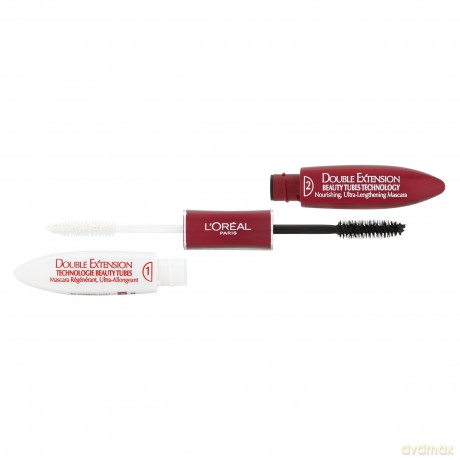 Loreal DOUBLE EXTENSION Beauty Tubes Black Mascara 2x7 ml
