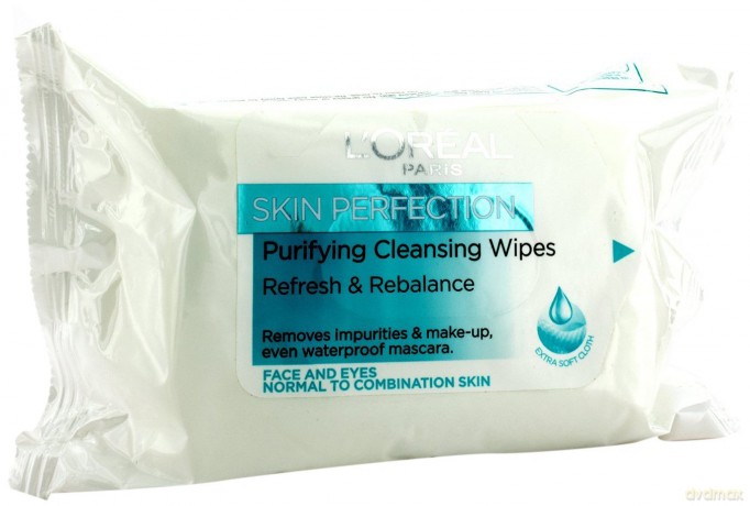 Loreal Skin Perfection Purifying Cleansing Wipes 25x
