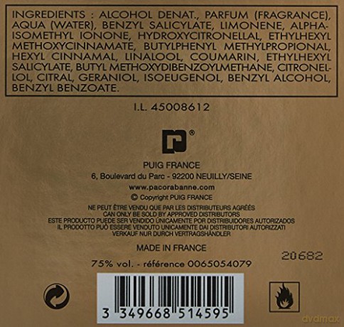 Paco R. Lady Million Absolutely Gold Pure Perfume dla kobiety 80 ml