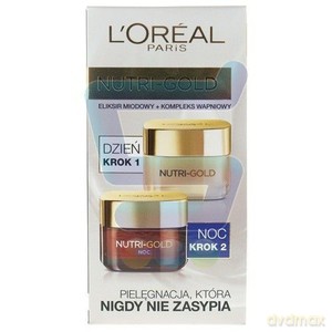 Loreal Dermo Nutri Gold DUO Krem na dzień + Krem na noc 50ml x 2