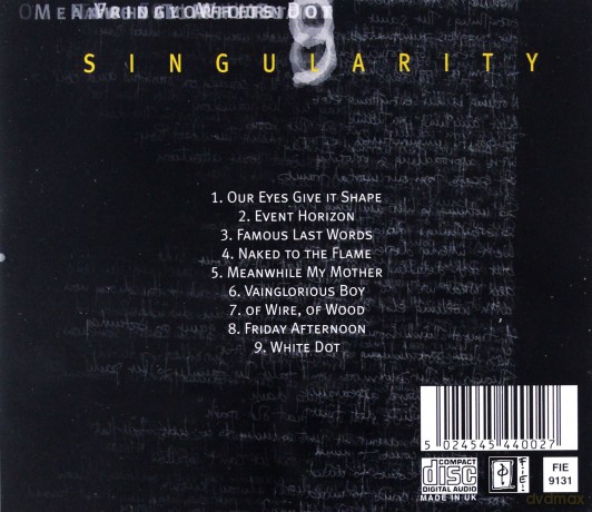 Peter Hammill: Singularity [CD]
