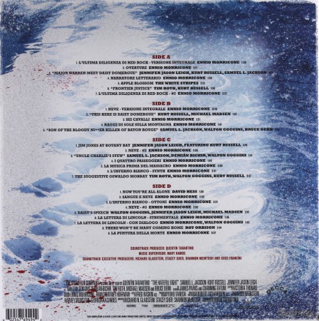 The Hateful Eight soundtrack (Nienawistna Ósemka) (Ennio Morricone) [2xWINYL]