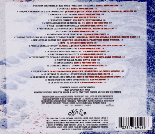 The Hateful Eight soundtrack (Nienawistna Ósemka) (Ennio Morricone) [CD]