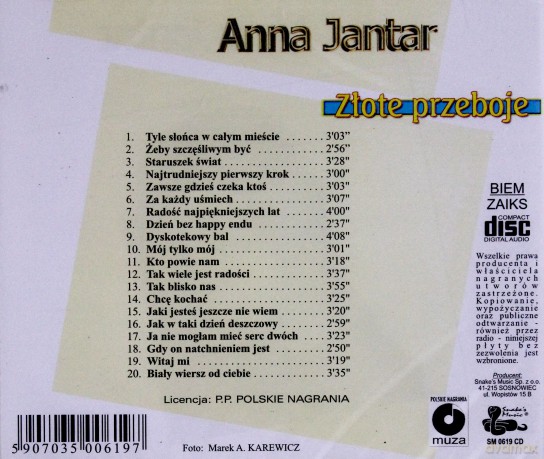 Anna Jantar: Złote Przeboje [CD]