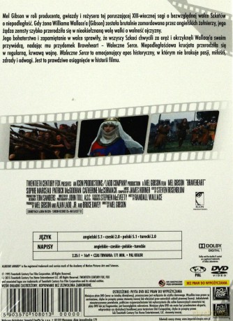 Braveheart - Waleczne serce (polski lektor) [DVD]