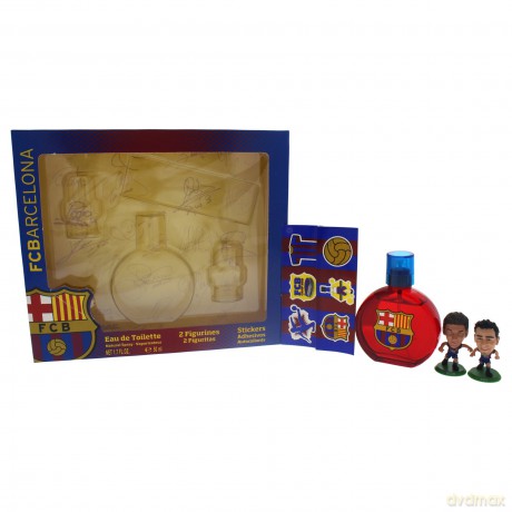 EP Line FC Barcelona Woda toaletowa dla mężczyzny 50 ml + figurka Messi i Xavi + naklejki