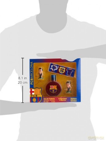 EP Line FC Barcelona Woda toaletowa dla mężczyzny 50 ml + figurka Messi i Xavi + naklejki