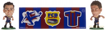 EP Line FC Barcelona Woda toaletowa dla mężczyzny 50 ml + figurka Messi i Xavi + naklejki