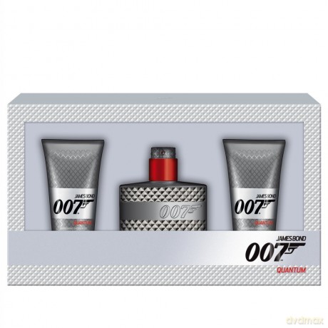 James Bond 007 Quantum Woda toaletowa dla mężczyzny 50 ml   żel pod prysznic 2 x 50 ml