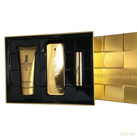 Paco Rabanne 1 Million Woda toaletowa dla mężczyzny 100 ml + Woda toaletowa dla mężczyzny 10 ml + żel pod prysznic 100 ml