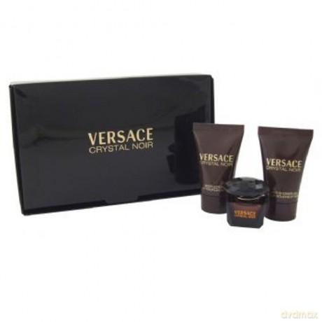 Versace Crystal Noir Woda toaletowa dla kobiety 5 ml + balsam do ciała 25 ml + żel pod prysznic 25 ml