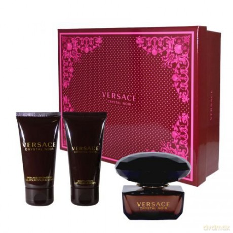 Versace Crystal Noir Woda toaletowa dla kobiety 50 ml + balsam do ciała 50 ml + Woda toaletowa dla kobiety 10 ml