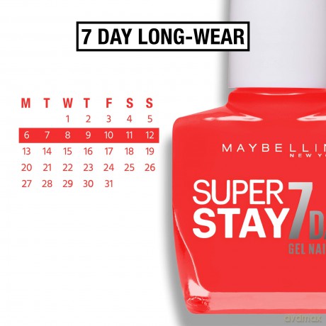 Maybelline Lakier do paznokci Forever Strong Super Stay 7 Days 10 ml 490 Hot Sals