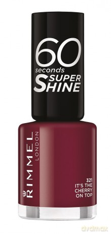 Rimmel Lakier do paznokci 60 Seconds Super Shine 8 ml 321 It´s The Cherry On To