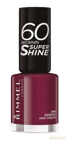 Rimmel Lakier do paznokci 60 Seconds Super Shine 8 ml 340 Berries And Cream