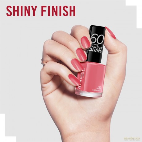 Rimmel Lakier do paznokci 60 Seconds Super Shine 8 ml 405 Rose Libertine