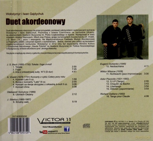 Wołodymyr i Iwan Gajdychuk: Duet akordeonowy [CD]
