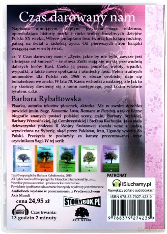 Czas Darowany Nam - Barbara Rybałtowska [AUDIOBOOK]