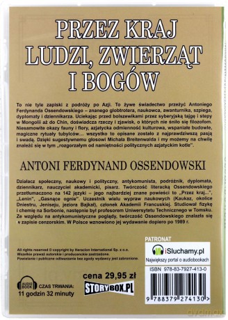 Przez kraj ludzi, zwierząt i bogów - Antoni Ferdynand Ossendowski [AUDIOBOOK]