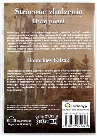 Stracone złudzenia. Dwaj poeci - Honoriusz Balzak [AUDIOBOOK]