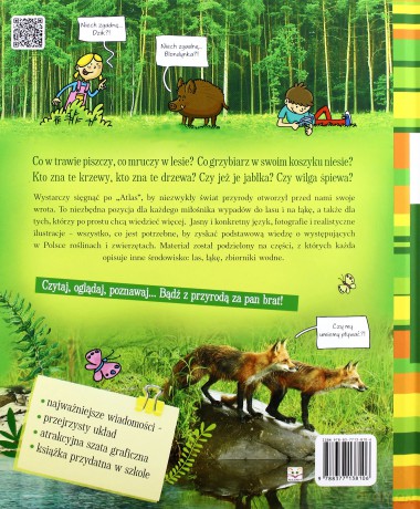 Atlas Przyrodniczy dla dzieci. Zwierzęta i rośliny Polski (twarda) [KSIĄŻKA]
