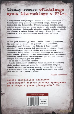Biografie odtajnione. Z archiwów literackich bezpieki - Joanna Siedlecka [KSIĄŻKA]