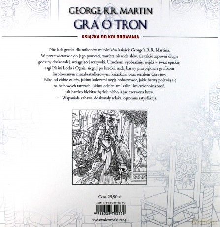 Gra o tron. Książka do kolorowania - George R. R. Martin [KSIĄŻKA]