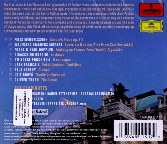 Andreas Ottensamer: The Clarinotts [CD]