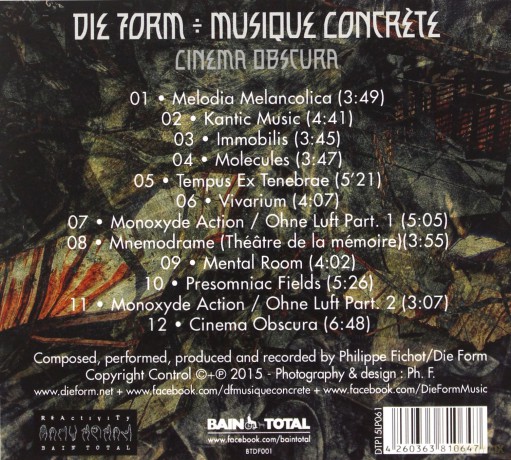 Die Form: Musique Concrete Cinema Obscura (digipack) [CD]