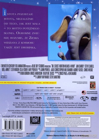 Horton słyszy Ktosia (booklet) [DVD]