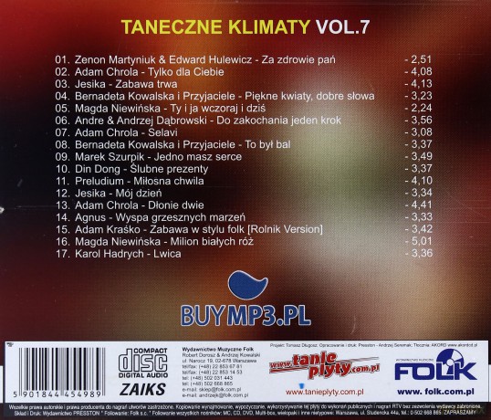 Taneczne Klimaty vol. 7 [CD]