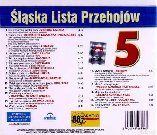 Śląska Lista Przebojów 5 [CD]