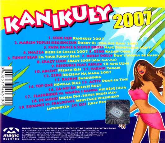Kanikuły 2007 [CD]