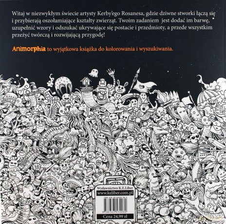 Animorphia. Ekstremalne kolorowanie i wyszukiwanie - Kerby Rosanes [KSIĄŻKA]