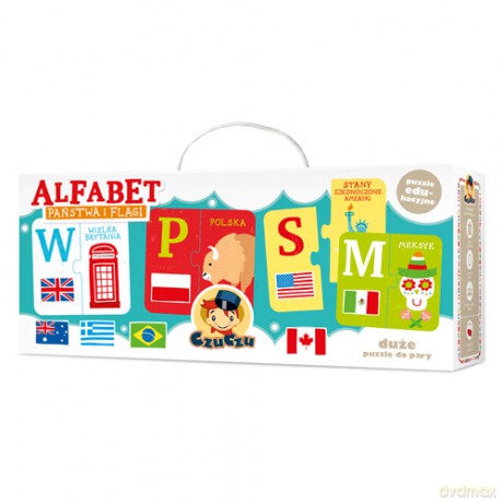 Czuczu alfabet państwa i flagi [PUZZLE]
