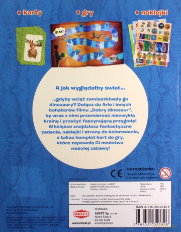 Dobry dinozaur. Zabawa z kartami [KSIĄŻKA]