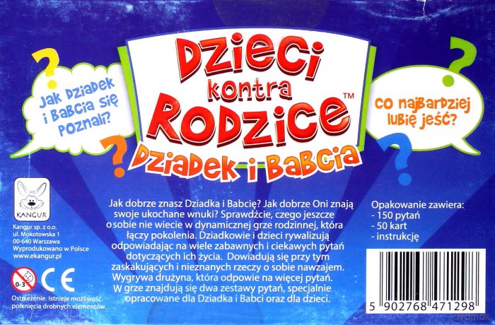 Dziadek i babcia. Dzieci kontra rodzice [GRA]