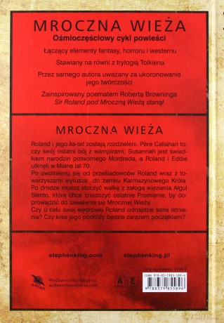 Mroczna wieża (Tom 7) - Stephen King (twarda) [KSIĄŻKA]