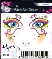 Mystery. Naklejka do zdobienia twarzy