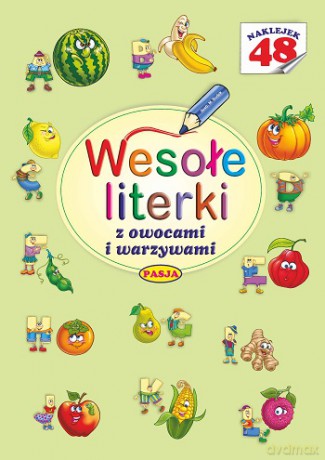 Wesołe literki z owocami i warzywami - Mariola Budek [KSIĄŻKA]