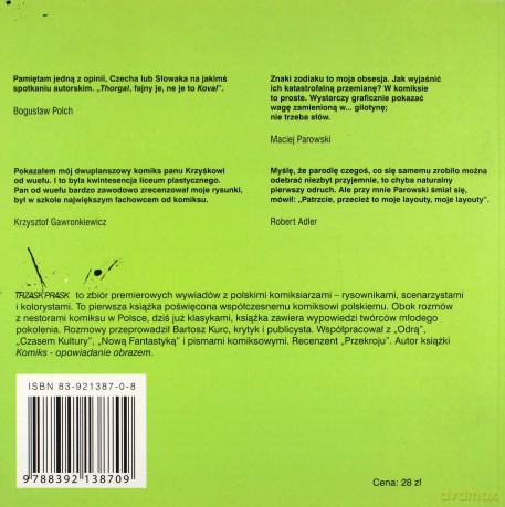 Trzask Prask. Wywiady z Mistrzami polskiego komiksu - Bartosz Kurc [KOMIKS]