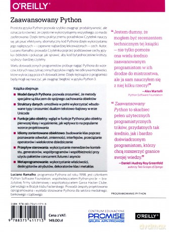 Zaawansowany Python. Jasne, zwięzłe i efektywne programowanie - Luciano Ramalho [KSIĄŻKA]