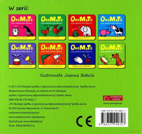 OnoMaTo czyli zabawa dźwiękami. Hałaśliwe przedmi [KSIĄŻKA]