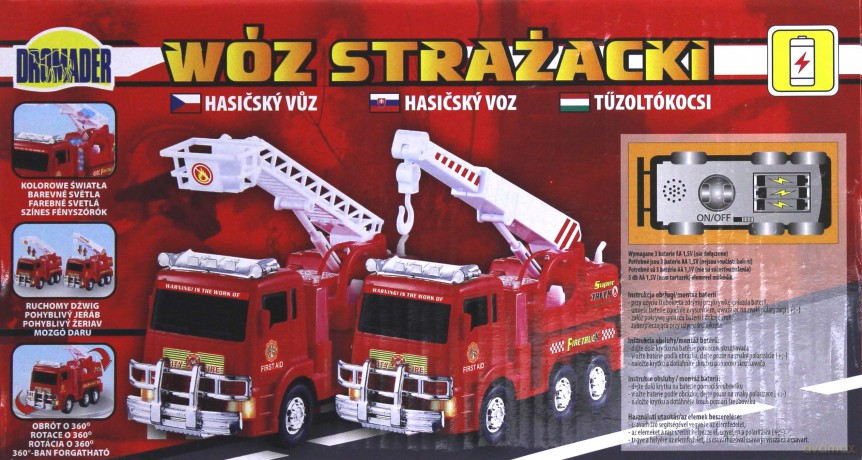 DROMADER Autko straż pożarna mala