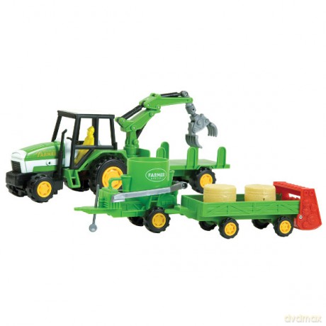DROMADER Zestaw Farma Traktor z maszyną
