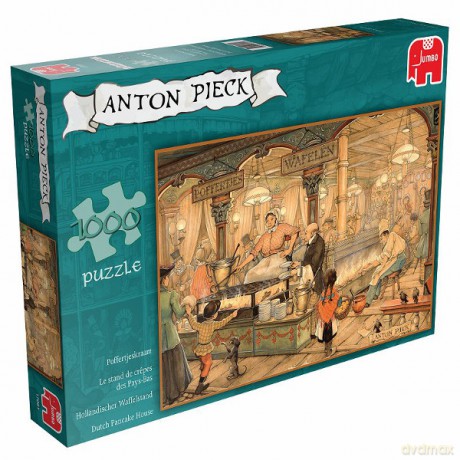 JUMBO 1000 el. Anton Pieck Naleśnikarnia [PUZZLE]