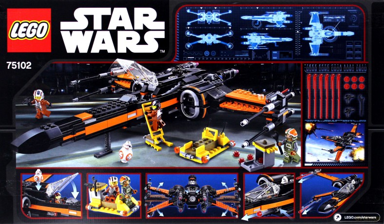 LEGO STAR WARS  Poe s XWing Fighter (75102) [KLOCKI]