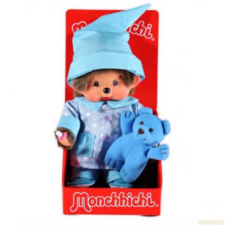 MONCHHICHI Chłopiec w piżamie 20 cm